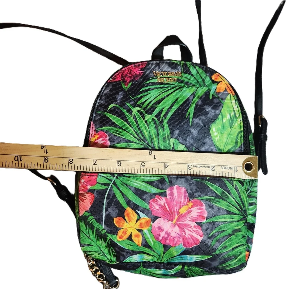 Victoria's Secret Multicolor Tropical Floral Mini Backpack OS
